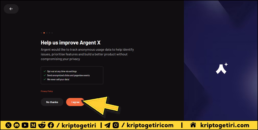 Argent X Cuzdan Kurulum Rehberi 05