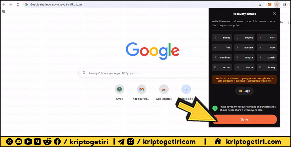 Argent X Cuzdan Kurulum Rehberi 11