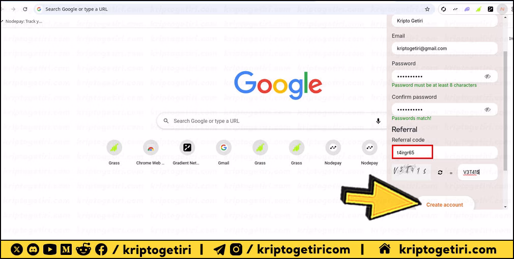 DAWN Validator kayıt