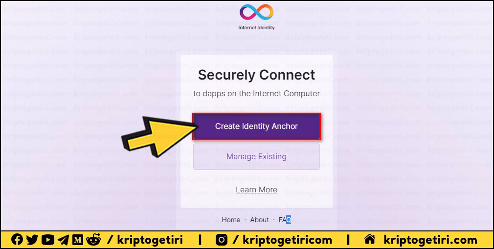Create Identity Anchor