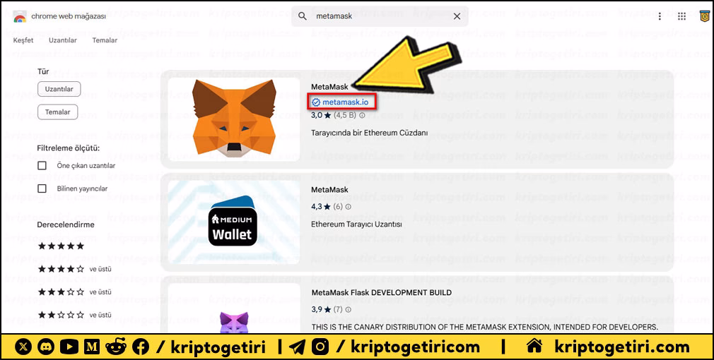 metamask chrome