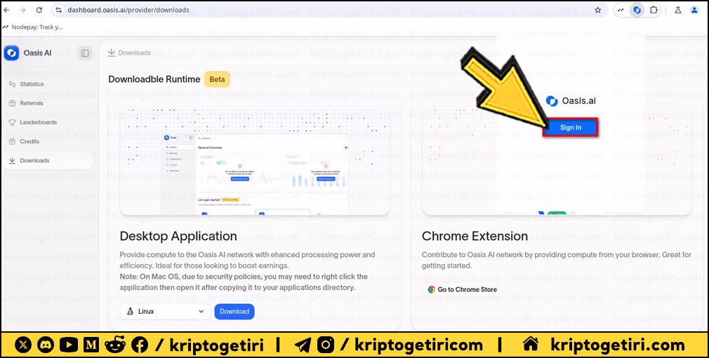 Oasis Kurulum Rehberi 05