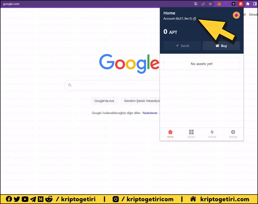 Petra Aptos Wallet uygulaması