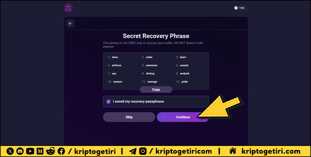 Pontem Wallet Kurulumu 06