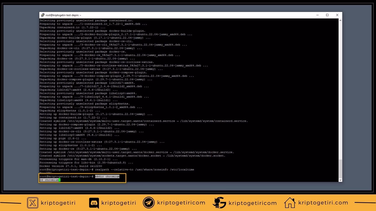 chromium klas&ouml;r oluşturma