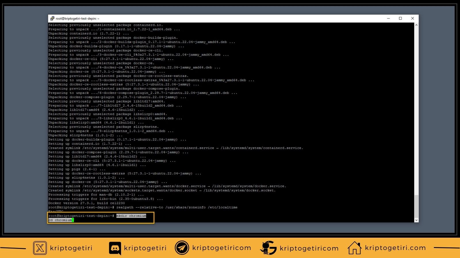 chromium klasör oluşturma